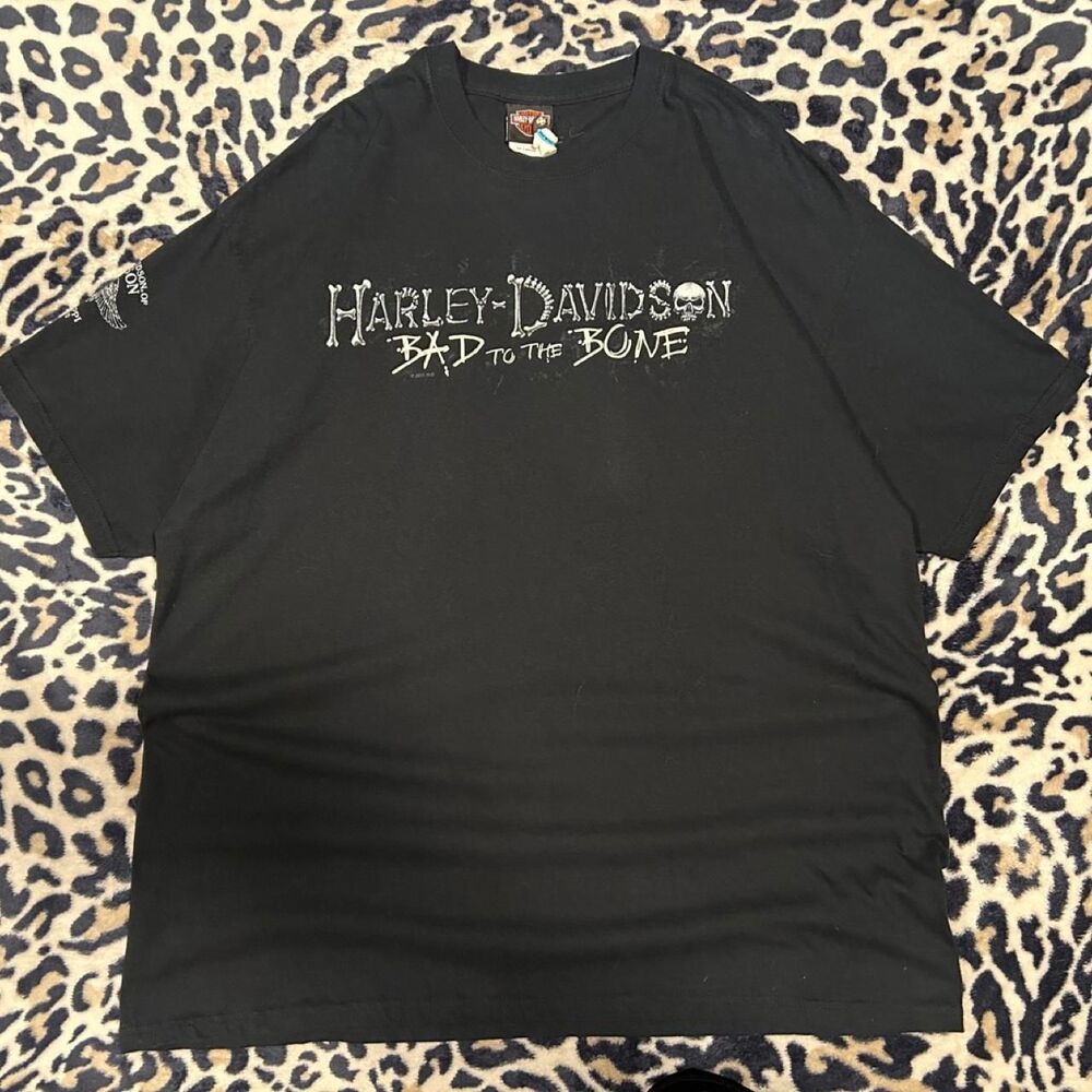 Harley-davidson Men's Black T-shirt